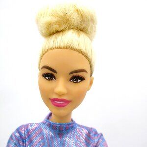 Barbie You Can Be Anything Rhythmic Gymnast Doll Blonde 12" Purple Leotard Artic
